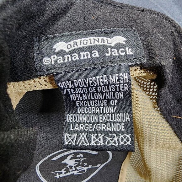 Panama Jack Hat Mens Large Original Mesh Safari Sun Cap Mesh Hunting Hiking - Picture 9 of 10